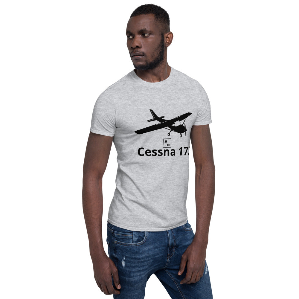 BB Pilot Cessna 172 Camiseta de manga corta unisex