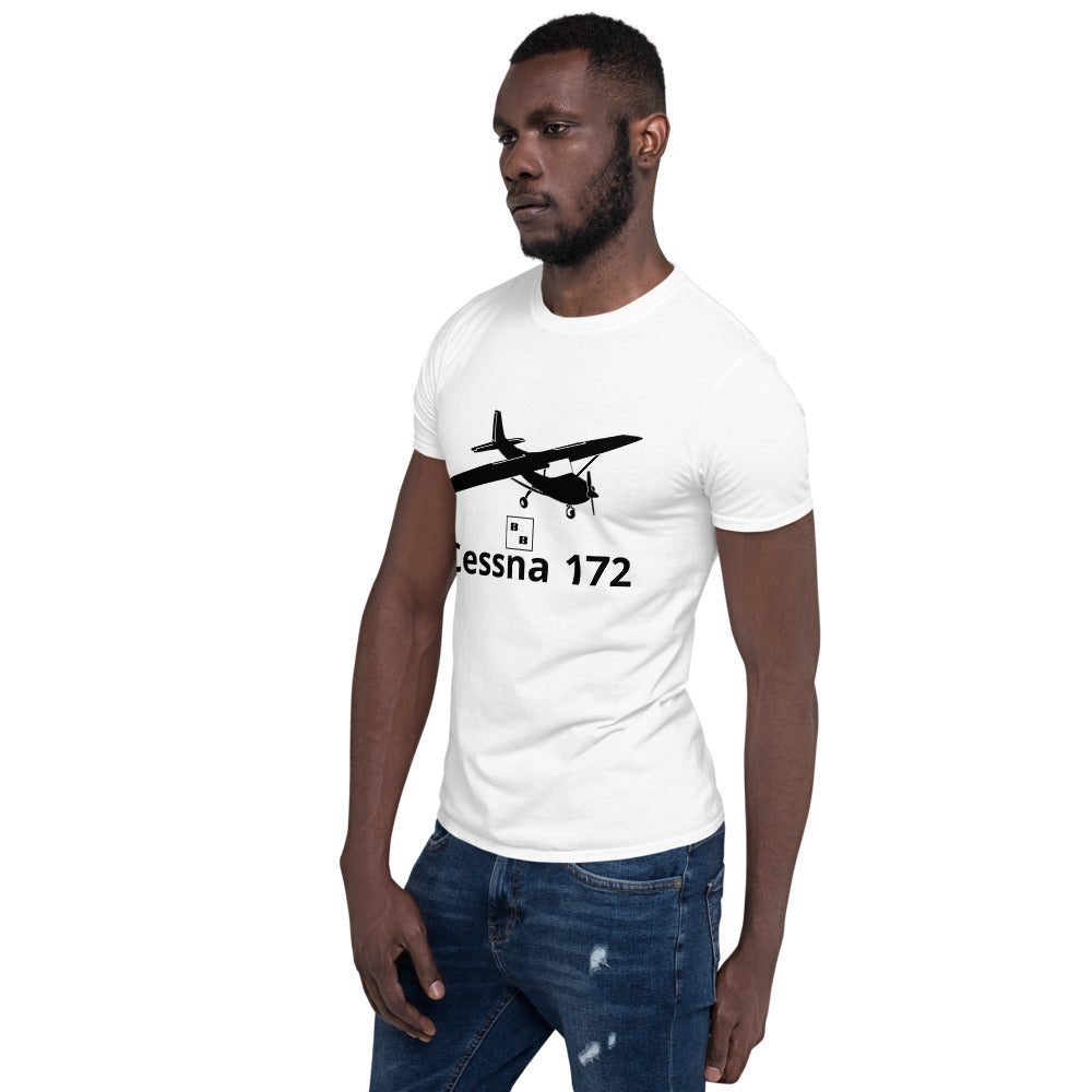 BB Pilot Cessna 172 Camiseta de manga corta unisex